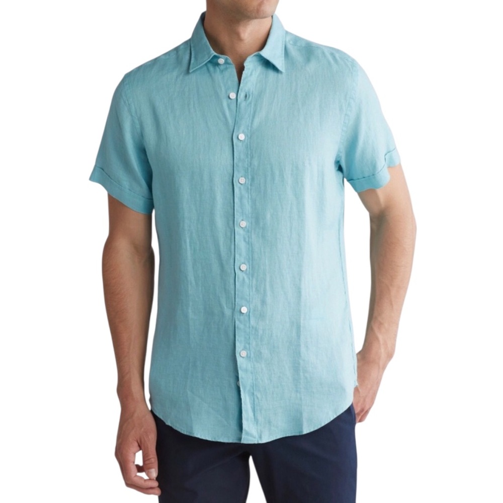 Rodd & Gunn | Italian Linen Short Sleeve Button Up Sports Fit Shirt XL